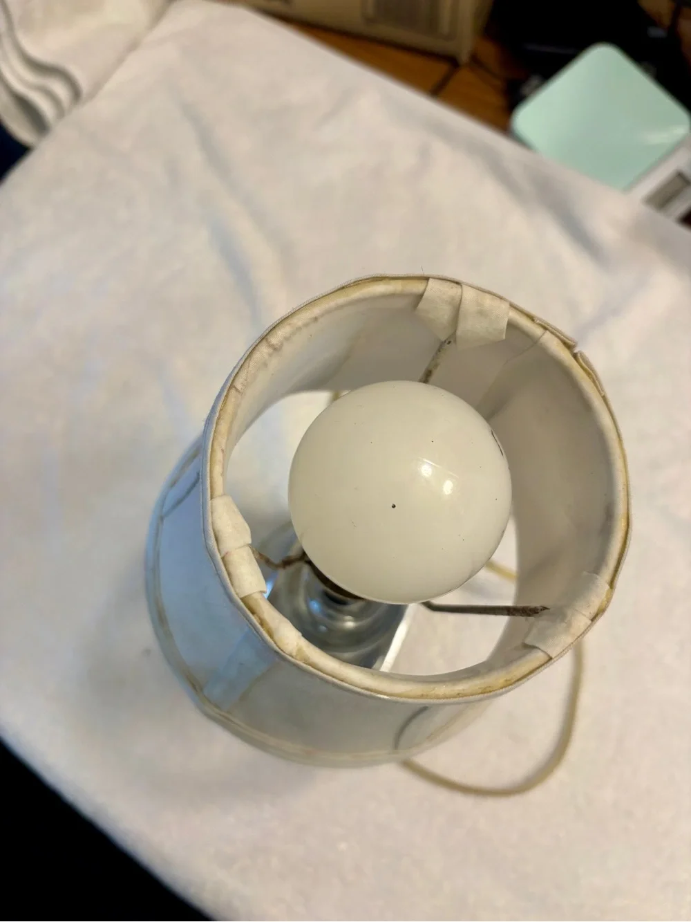 Classic Cream Lantern-Style Lamp Shade - Unbranded